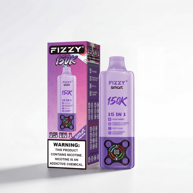 Fizzy Smart 150K | ミックスベリー＆パイナップルピーチ＆コーラ＆いちごラズベリー味 - PUFFMART