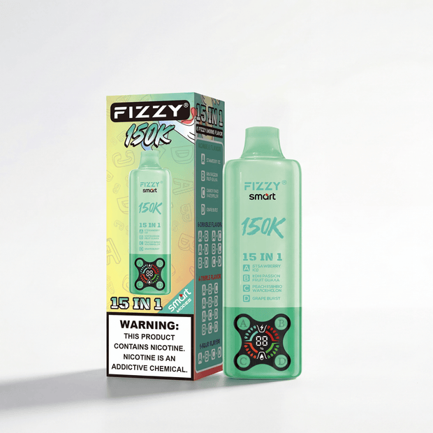 Fizzy Smart 150K | ストロベリーアイス＆キウイパッションフルーツグアバ＆ピーチマンゴースイカ＆グレープ味 - PUFFMART