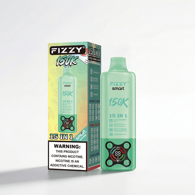 Fizzy Smart 150K | ストロベリーアイス＆キウイパッションフルーツグアバ＆ピーチマンゴースイカ＆グレープ味 - PUFFMART