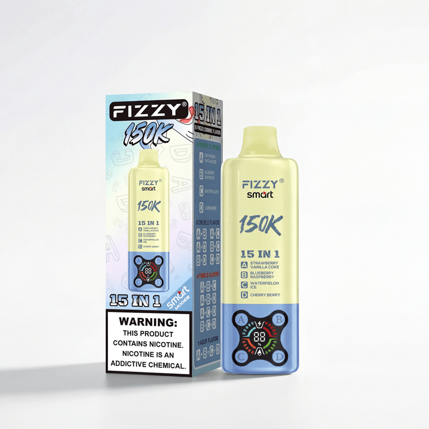 Fizzy Smart 150K | ミックスベリーラズベリー＆ストロベリーアイス＆ブルーラズレモン＆スイカグミ味 - PUFFMART
