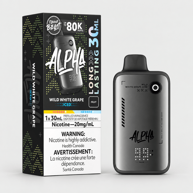 Flavour Beast Alpha 80K | Flavour Beast Alpha 80K ワイルドホワイトグレープ アイス味 - PUFFMART