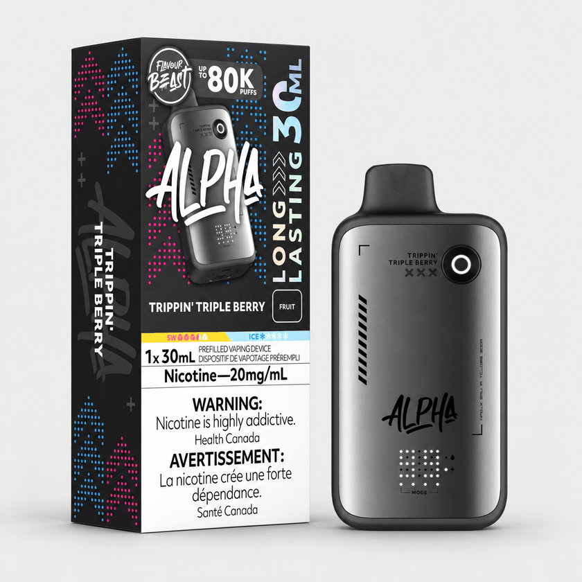 Flavour Beast Alpha 80K | Flavour Beast Alpha 80K トリッピン トリプルベリー味 - PUFFMART